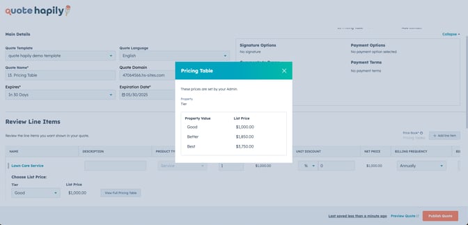 When to Use Pricing Tables