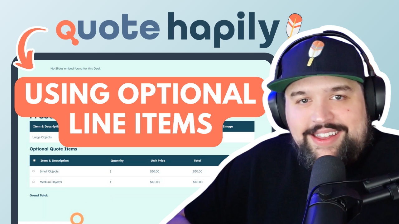 Give Buyers More Control: Optional Line Items in HubSpot Quotes with quote•hapily